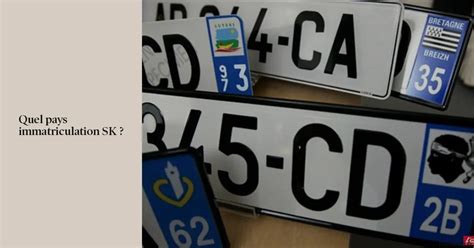 immatriculation sk pays